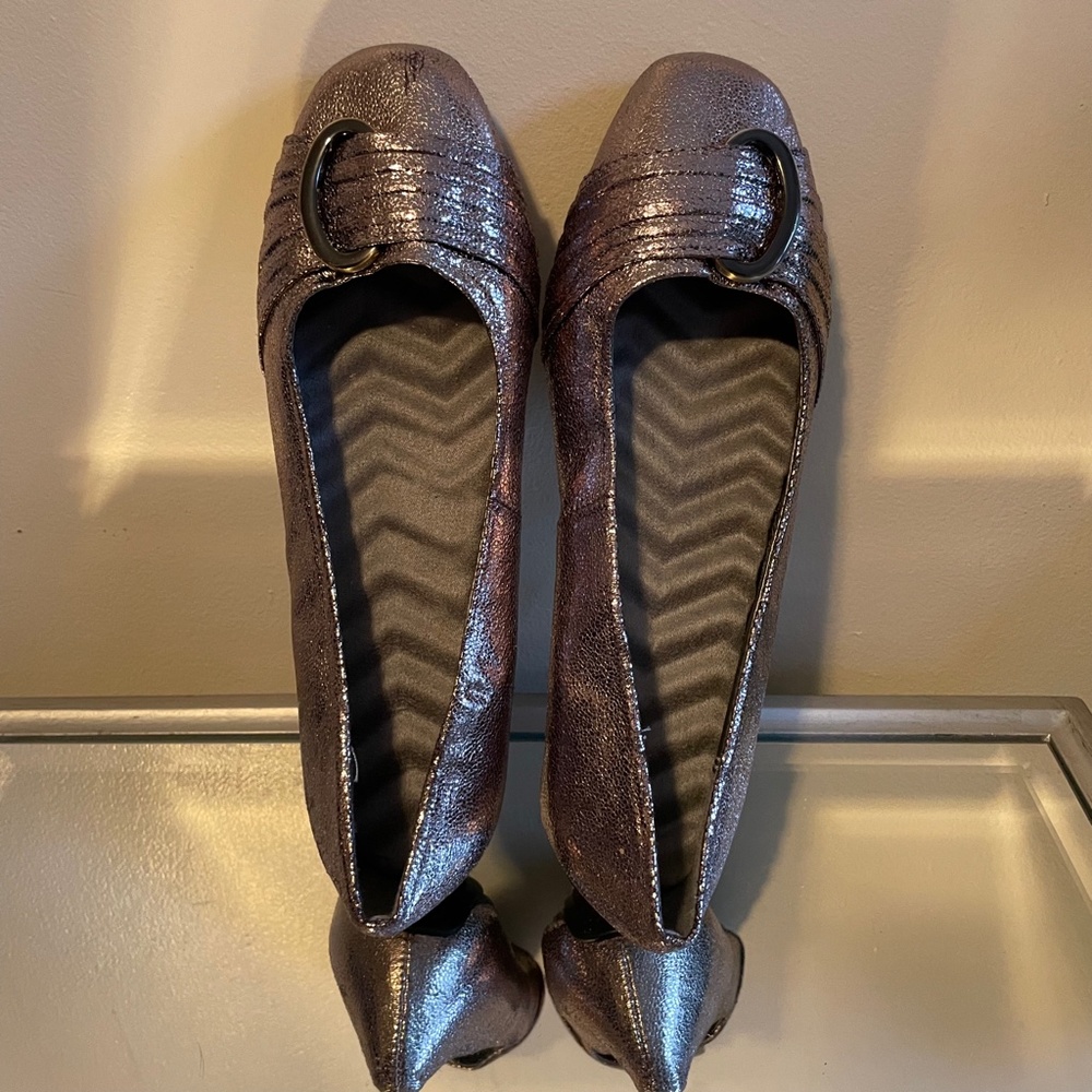 Avon Cushion Walk Glittery Ballerina Flats NEW - Picture 1 of 10